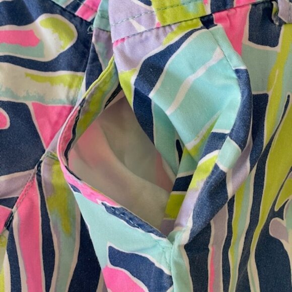 LILLY PULITZER Callahan Shorts Indigo Sea Dream 4 - Picture 10 of 16